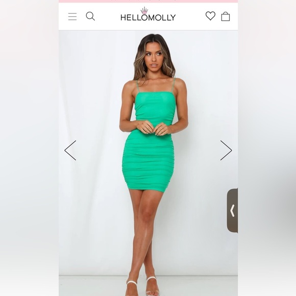 Hello Molly Favorite Things mini dress in green - Picture 6 of 12